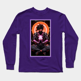 Anime Hero Power Meditation | Quality Anime Artwork | Anime Power Energy Meditation |  Manga Anime Art Long Sleeve T-Shirt